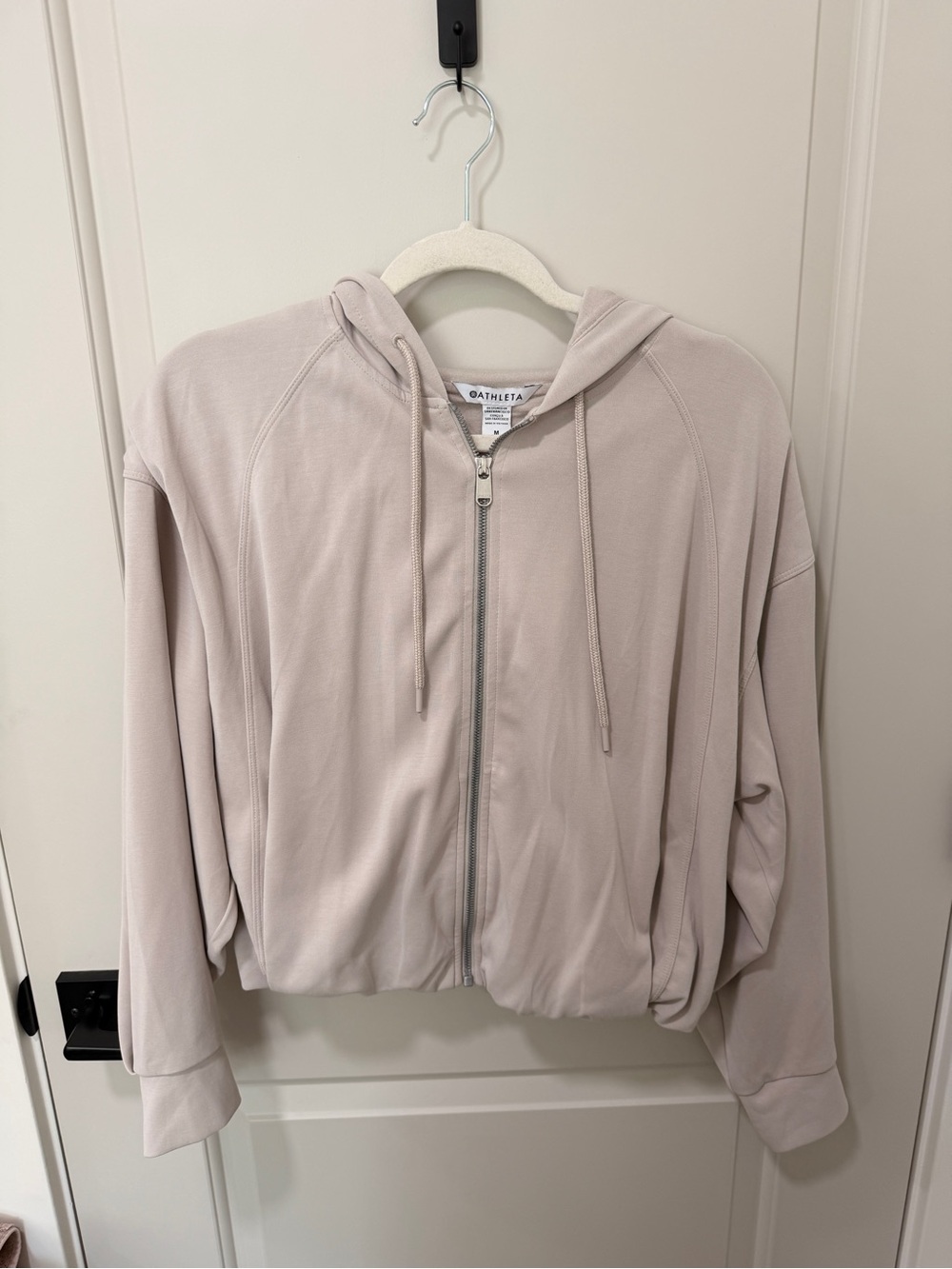 Athleta Bubble Hem Zip-Up Hoodie